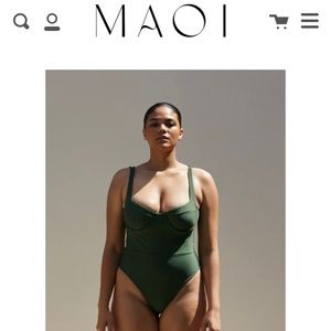 MAOI kapuamailani one piece swimsuit in fern